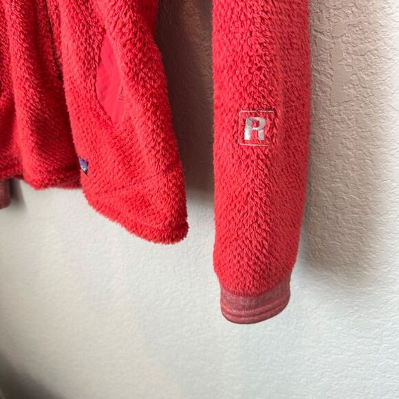 Patagonia Poppy Red R2 Polartec Fleece Full Zip Jacket - Size Medium - EUC - Picture 5 of 7
